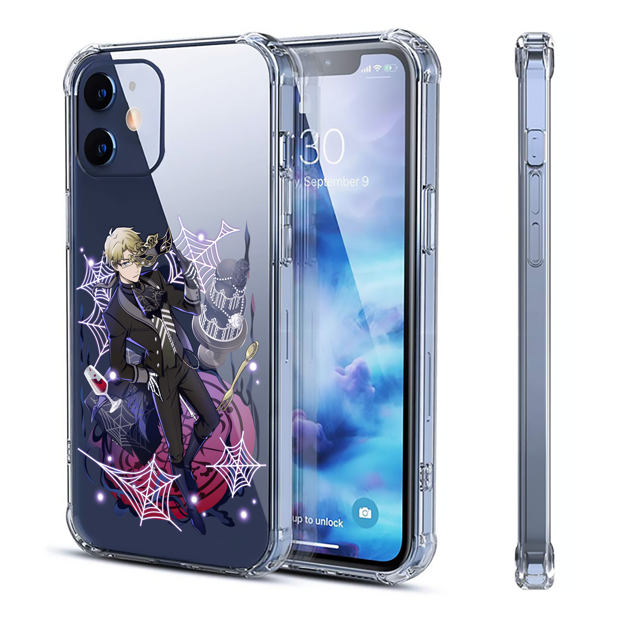 （画像用） 文豪ストレイドッグス Bungo Stray Dogs 【iPhone 12シリーズ対応】透明スマホケース（クリアソフトケース）